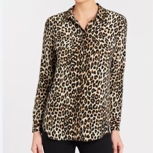 Equipment Leopard Print Blouse